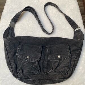 BDG Black Denim Crossbody Bag